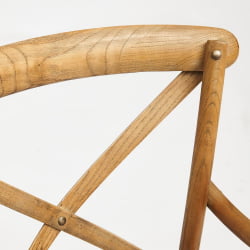 Стул с подлокотниками CROSS (mod.CB2008) дерево береза, 91х55х52см, Груша (№3)