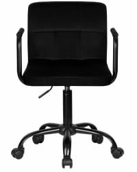 Офисное кресло для персонала DOBRIN TERRY BLACK (черный велюр (MJ9-101))