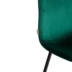 Стул BREEZE (mod. JSC-58) Велюр/металл , 44 х 53 х 86 см, Green (зеленый) HLR56 / черный