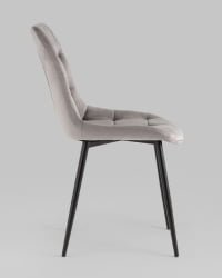 Стул Флекс New велюр светло-серый 2шт