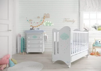 Комод пеленальный Micuna Lili B-970 White Stars Grey