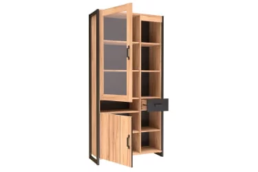 Шкаф Техно ЛД.678.010.000 Дуб золотой/Чёрный