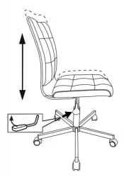 Кресло для оператора Бюрократ CH-330M Белый Lincoln 100