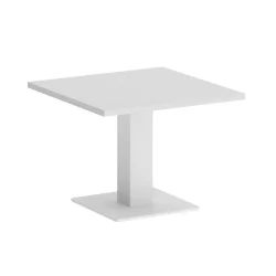 Стол журнальный квадратный HOME OFFICE VR.SP-5-60.2G Белый/Белый металл