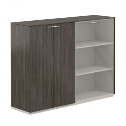 Шкаф средний двойной Atlas NZ-0305+NZ-0325.BT.BT.GL Бренсон Трюфель