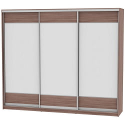 Шкаф-купе B-230х270х60-3(ЯШТ-D8D8D8)