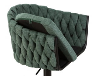 Стул барный ДОБРИН ЛЕОН (зеленая ткань (ЛАР 275-23)) 2 шт / DOBRIN LEON (LAR