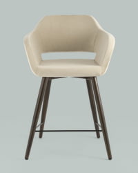 Стул полубарный Саймон (ПБ) велюр Бежевый