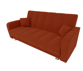 Диван Сидней Книжка (Berhouse) Цвет фасада: Оранж Велюто 27; Тип: Прямой; Материал фасада: Металл/Велюр