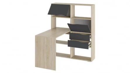 Стол письменный тип 7 Дуб Сонома/Графит Серый