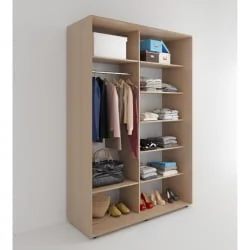 Шкаф-купе 2-х дверный Акцент-Дуэт КЛ 1200х600 Дуб молочный