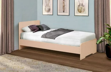 Кровать на уголках №5 800*1900 Ясень Анкор светлый