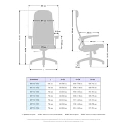 Офисное кресло МЕТТА B 1b 21/U158, Основание 17834 Черный
