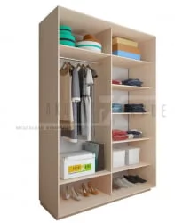 Большой шкаф Акцент-Сим ДЗ 1400х600  Ясень шимо светлый