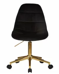 Офисное кресло для персонала ДОБРИН ДИАНА Чёрный велюр МДЖ9-101 / DOBRIN DIANA MJ9-101