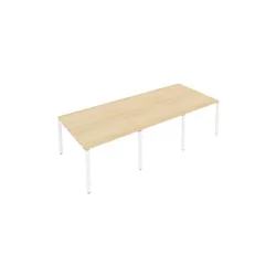 Переговорный стол (3 столешницы) Metal System Б.ПРГ-3.1 Акация/Белый