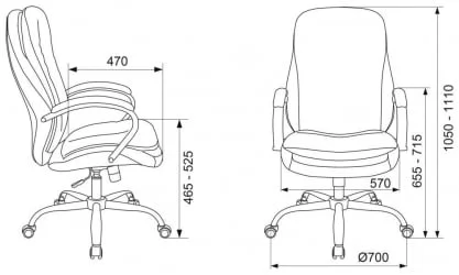 Кресло руководителя Бюрократ Т-9950СЛ Фабриc горчичный Велвет 73 / T-9950SL Fabric Velvet