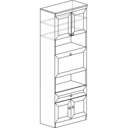 Шкаф барный Инна 605  Денвер темный