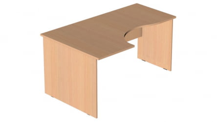 Стол компьютерный угловой Р.СКУ-16 (левый) Дуб сонома светлый