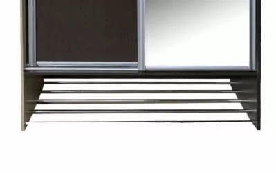 Шкаф-купе коричневый Ольга 10.1 Ясень шимо светлый Венге