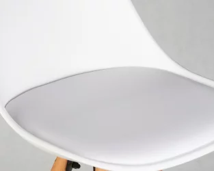 Стул полубарный DOBRIN RONNI Белый ZL-W-02