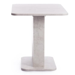 Стол обеденный SMART ЛДСП, 105-140х68,6х75 см, Белый бетон/Белый