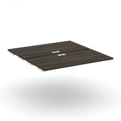 Двойной стол-приставка к двум опорным тумбам/шкафам CONCEPT CN.DSPR-007 Дуб Мали Белый