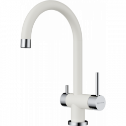 Смеситель Омоикири Йамадэ-Вх Латунь/Гранит/Белый / Omoikiri Yamada-Wh