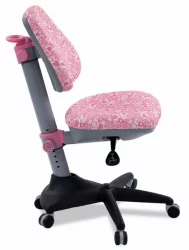 Кресло детское Бюрократ KD-2 PK/HEARTS-PK Розовый сердца