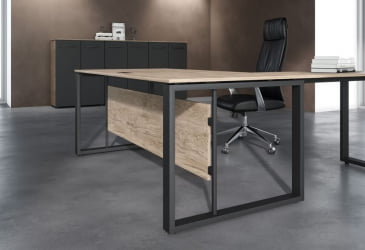 Комплект мебели для кабинета руководителя ENIO №3 Кария Пальмира Антрацит