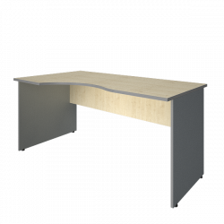 Стол криволинейный левый Рива А.СА-1 Л Клен/Металлик / Riva