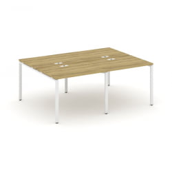 Рабочая станция двухсторонняя на 4 места CONCEPT CN.DRS-005 Дуб Винченцо Белый