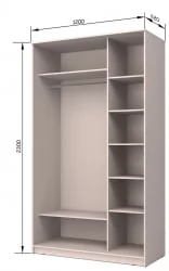 Шкаф-купе с фотопечатью Хит-23-12-77 Лондон Ясень шимо темный