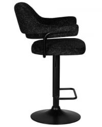 Стул барный DOBRIN CHARLY BLACK (черный твид (LEO18)) 2 шт