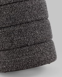 Пуф с ящиком Hive S букле черный меланж