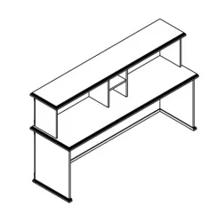 Стойка ресепшен RMS 200 Дуб девон