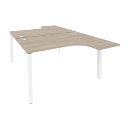 Рабочая станция на П-образном м/к ONIX O.MP-D.SA-3 Дуб Аттик/Белый