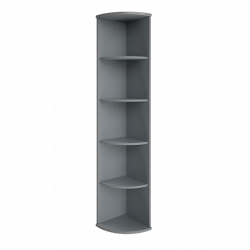 Стеллаж высокий угловой Riva А.УС-1 Клен/Металлик