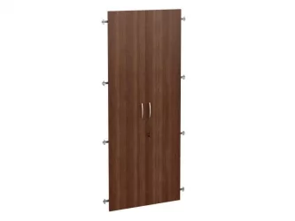 Двери на 5 секций с замком 62.58 орех «Пегас»