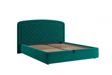 Кровать 1.6 Сильва 2 с подъем. механизмом ЗП.КМ1.6-18 сосна (велюр) / ZP.KM1.6-18