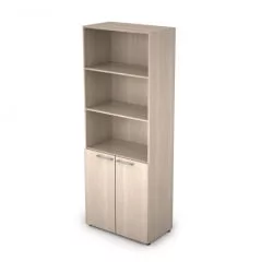 Шкаф стеллаж высокий полузакрытый TAIM-MAX 4Ш.005.2 Шамони светлый