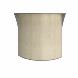 Стойка угловая (радиусный элемент - ХДФ) Рива А.РС-5 Клен/Металлик / Riva