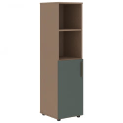 Шкаф-колонка с глухой малой дверью (левый) VELION VMCS 40.5 L Нефрит Кобра