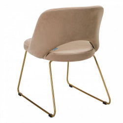 Кресло Ларс Диаг беиге/Линк золото / Lars Diag beige/Линк