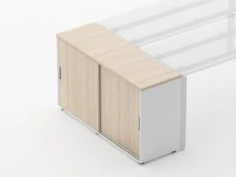 Тумба-купе для рабочего модуля Deka 9.02.125 Туя/Белый