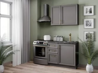 Шкаф кухонный 600 Джелатто ЛД 241.350.000.146 Черный Оникс серый