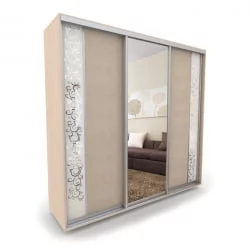 Шкаф-купе 3-х дверный Акцент-Вера КС 1800х600 Дуб молочный