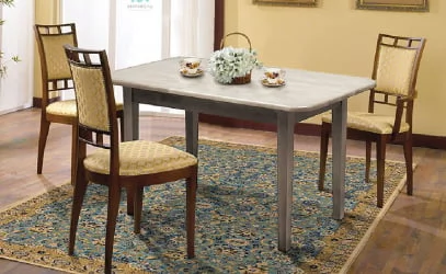 Стол обеденный массив Дуб беленый (1200)