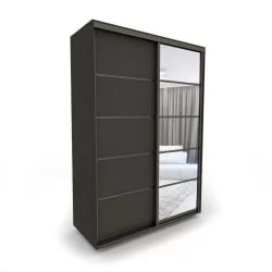 Шкаф-купе комбинированный Акцент-Квадро Д 1600х600  Венге/Бронза