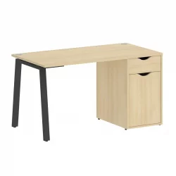 Стол письменный ХОМЕ ОФФИCЕ ВР.СП-3-138.1.А Акация Лорка/Антрацит металл / HOME OFFICE VR.SP-3-138.1.A